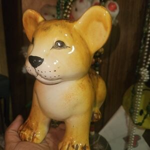 Italian ceramic lion cub